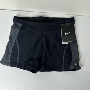 Nike Men's 36 Poly Core Square Leg Performance Black Swimwear NWT